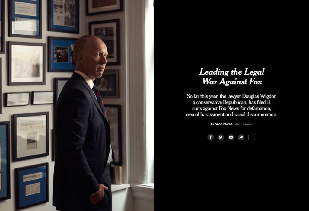 Douglas Wigdor’s Profile Featured In The New York Times