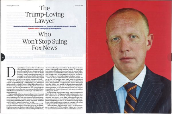 Douglas Wigdor Bloomberg Businessweek the Trump-Loving Lawyer Who Won't Stop Suing Fox News October 2017