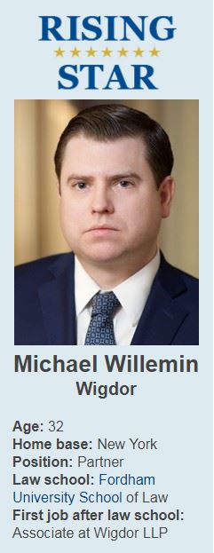 Michael J. Willemin named Law360 2018 Employment Rising Star