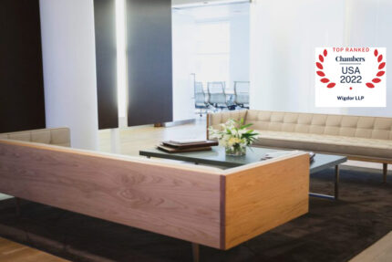 Wigdor LLP Receives Band 1 Ranking from Chambers and Partners for Second Year in a Row