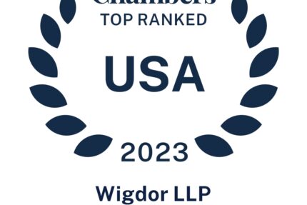 Wigdor LLP Receives a Band 1 Ranking From Chambers and Partners For Third Year in a Row