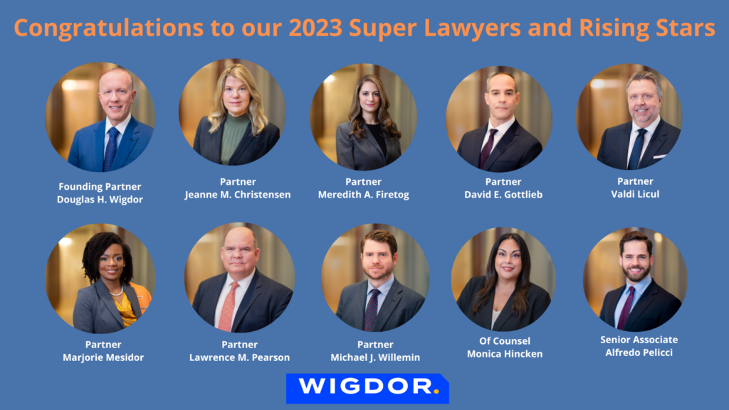 Wigdor Attorney’s Named to the 2023 Super Lawyers list