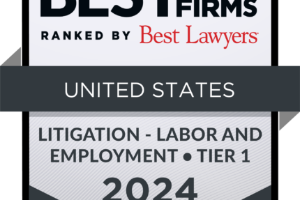 Wigdor LLP Ranked by Best Law Firms® in 2024