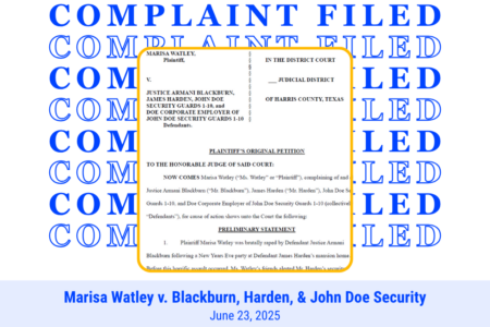 Wigdor Files Complaint of Sexual Assault and Negligence Involving NBA Superstar James Harden