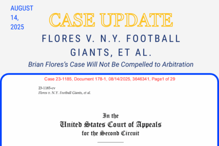 Brian Flores’s Case Will Not Be Compelled to Arbitration