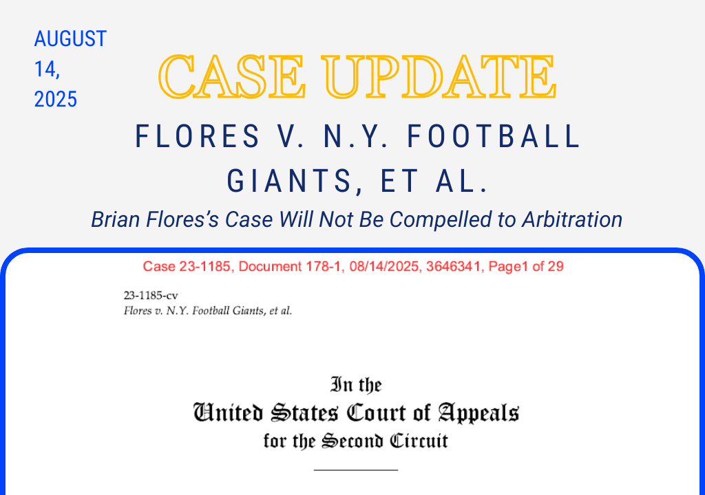 Brian Flores’s Case Will Not Be Compelled to Arbitration