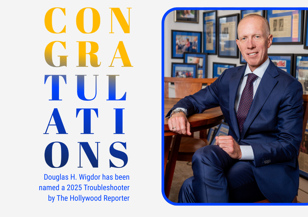 The Hollywood Reporter Names Douglas Wigdor a 2025 Troubleshooter