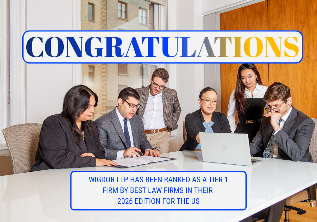 Wigdor Ranked as Tier 1 Firm by Best Law Firms