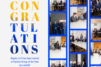 Wigdor Named Law360 Practice Group of the Year