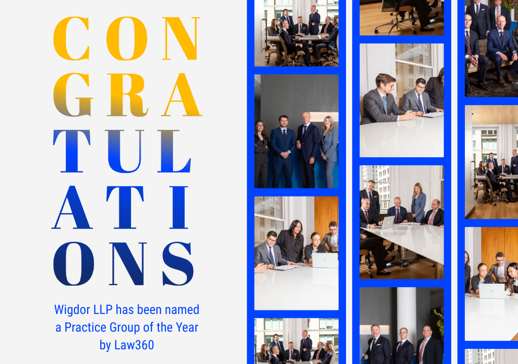 Wigdor Named Law360 Practice Group of the Year