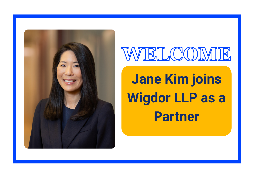 Wigdor LLP Welcomes Former SDNY Deputy Criminal Division Chief Jane Kim as a Partner