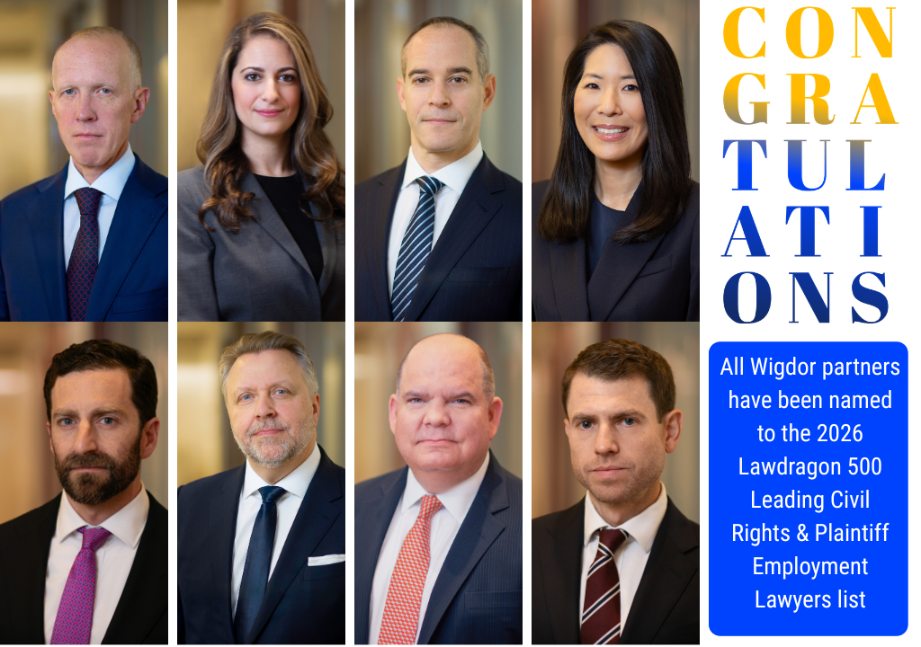All Wigdor Partners on 2026 Lawdragon 500 Leading Civil Rights & Plaintiff Employment Lawyers List