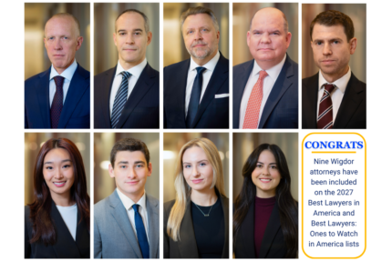 Best Lawyers Recognizes Nine Wigdor Attorneys